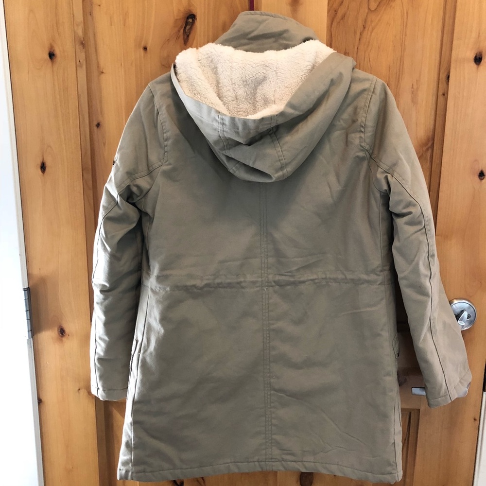 Hooded Drawstring Padded Jacket - Picture 3 of 4